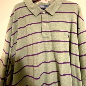 Ralph Lauren short sleeve strip polo bih & tall